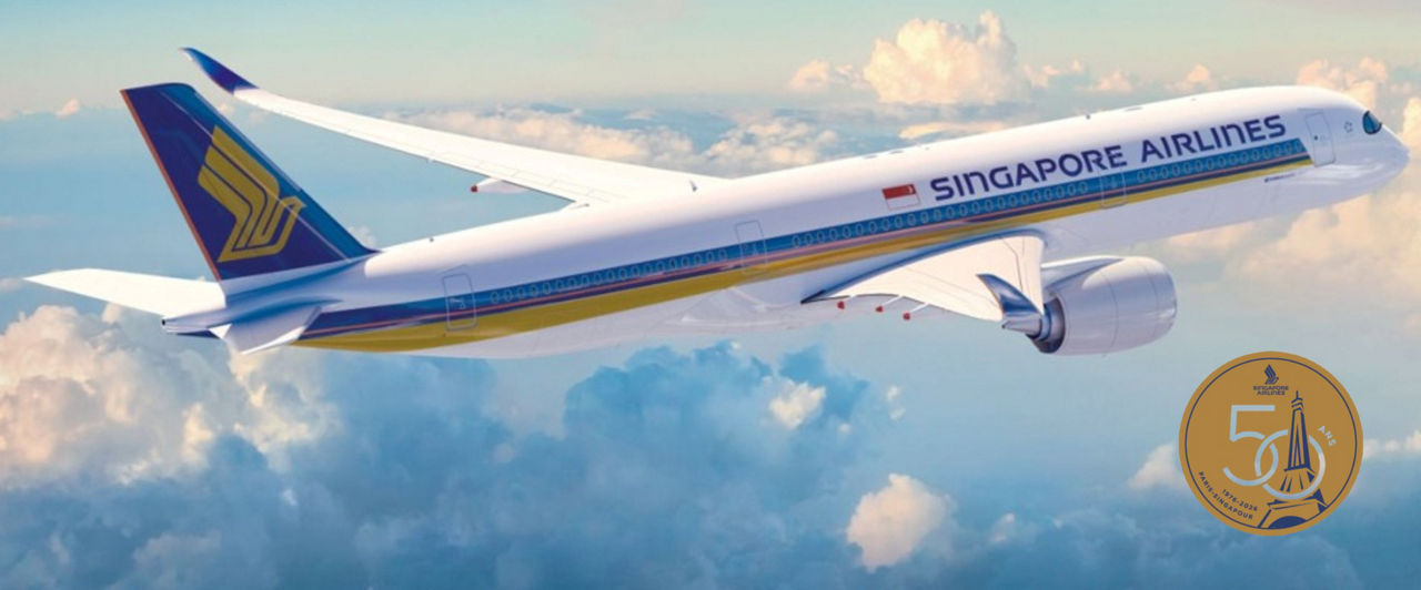 A350- Singapore Airlines 50th Anniversary in France