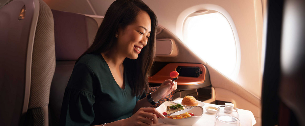 Working in Business Class Singapore Airlines 