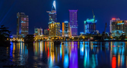 Ho-Chi-Minh City at Night