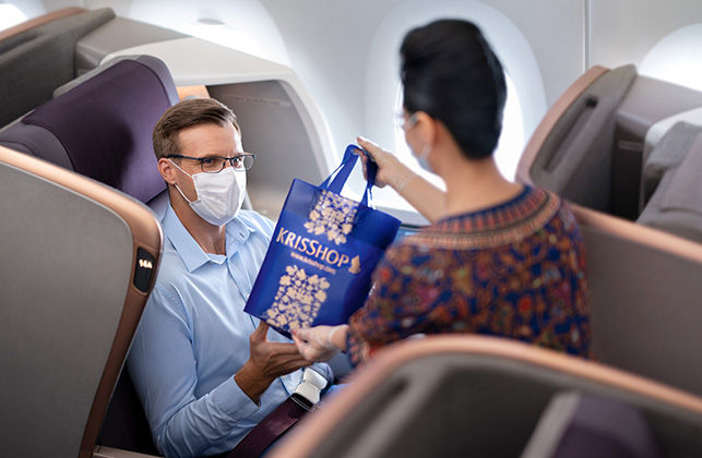 Delivering Krishop Item to Flight Passenger