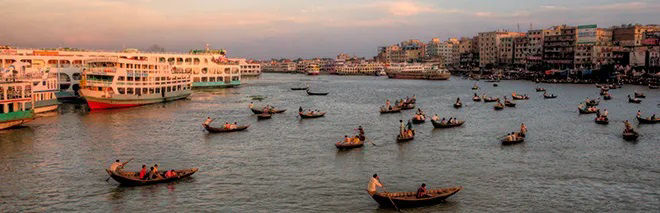 Dhaka-Sadarghat boat terminal