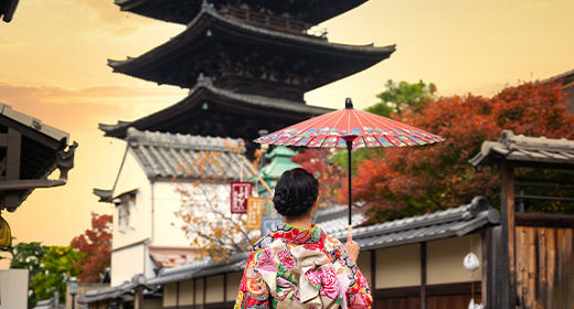 Man with suitcase walking