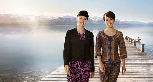 Air New Zealand and Singapore Airlines Air Stewardess