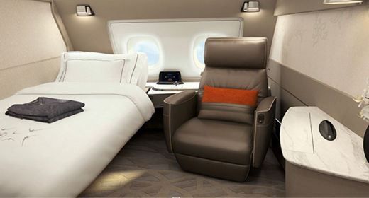 Singapore Airlines A380 Suites (2017 generation) — Single suite